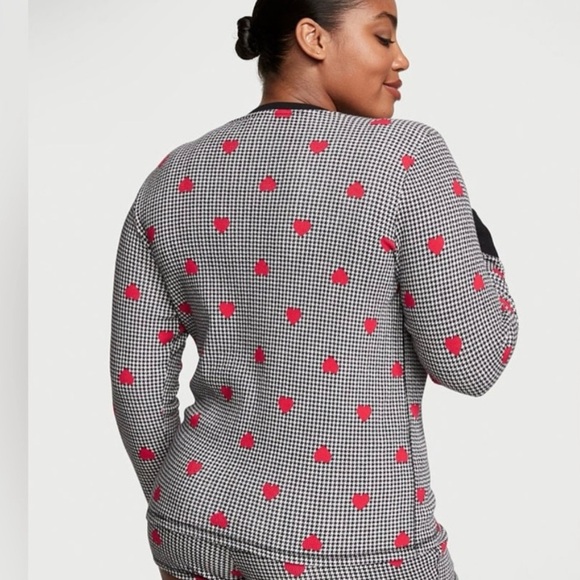 Victoria’s Secret gingham heart thermal pajama long sleeve top size xxl - Picture 2 of 7